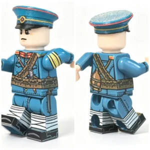 Late Qing Dynasty New Army Infantry Variant (beiyang Army Nco Veteran Rifleman) Custom Printed Brick Block Figure