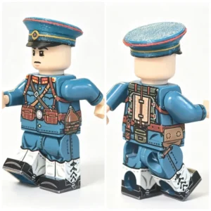 Late Qing Dynasty New Army Regular Infantryman (beiyang Army Rifleman) Custom Printed Brick Block Figure