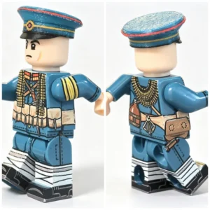 Late Qing Dynasty New Army Support Soldier (beiyang Army Machine Gunner Heavy Weapons Nco) Custom Printed Brick Block Figure
