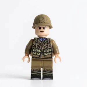 Polish Army Machine Gunner (mitrailleur Automatic Rifleman) Wwii Custom Printed Brick Block Figure