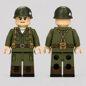 Richard Dick Winters (Commander of Easy Company, 2nd Battalion, 506th Parachute Infantry Regiment) - Custom Printed Brick Block Figure Richard Dick Winters (commander Of Easy Company, 2nd Battalion, 506th Parachute Infantry Regiment) Custom Printed Brick Block Figure