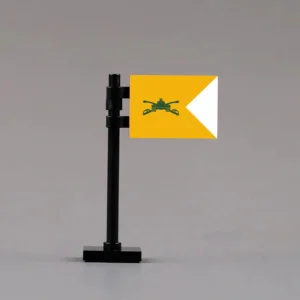 U.s. Army Armor Corps Armored Forces Guidon Assembly Custom 3d Printed Miniature Accessory Parts Pieces For Brick Block Figures