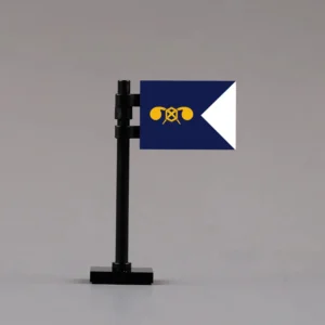 U.s. Army Chemical Warfare Service Guidon Assembly Custom 3d Printed Miniature Accessory Parts Pieces For Brick Block Figures