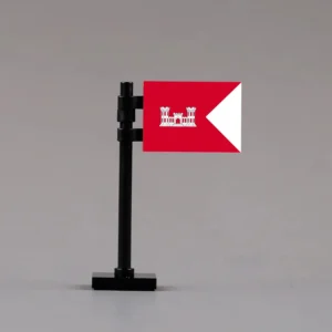 U.s. Army Corps Of Engineers Guidon Assembly Custom 3d Printed Miniature Accessory Parts Pieces For Brick Block Figures