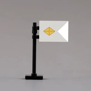 U.s. Army Finance Department Guidon Assembly Custom 3d Printed Miniature Accessory Parts Pieces For Brick Block Figures