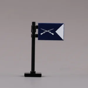 U.S. Army Infantry Guidon Assembly - Custom 3D Printed Miniature Accessory Parts Pieces for Brick Block Figures U.s. Army Infantry Guidon Assembly Custom 3d Printed Miniature Accessory Parts Pieces For Brick Block Figures