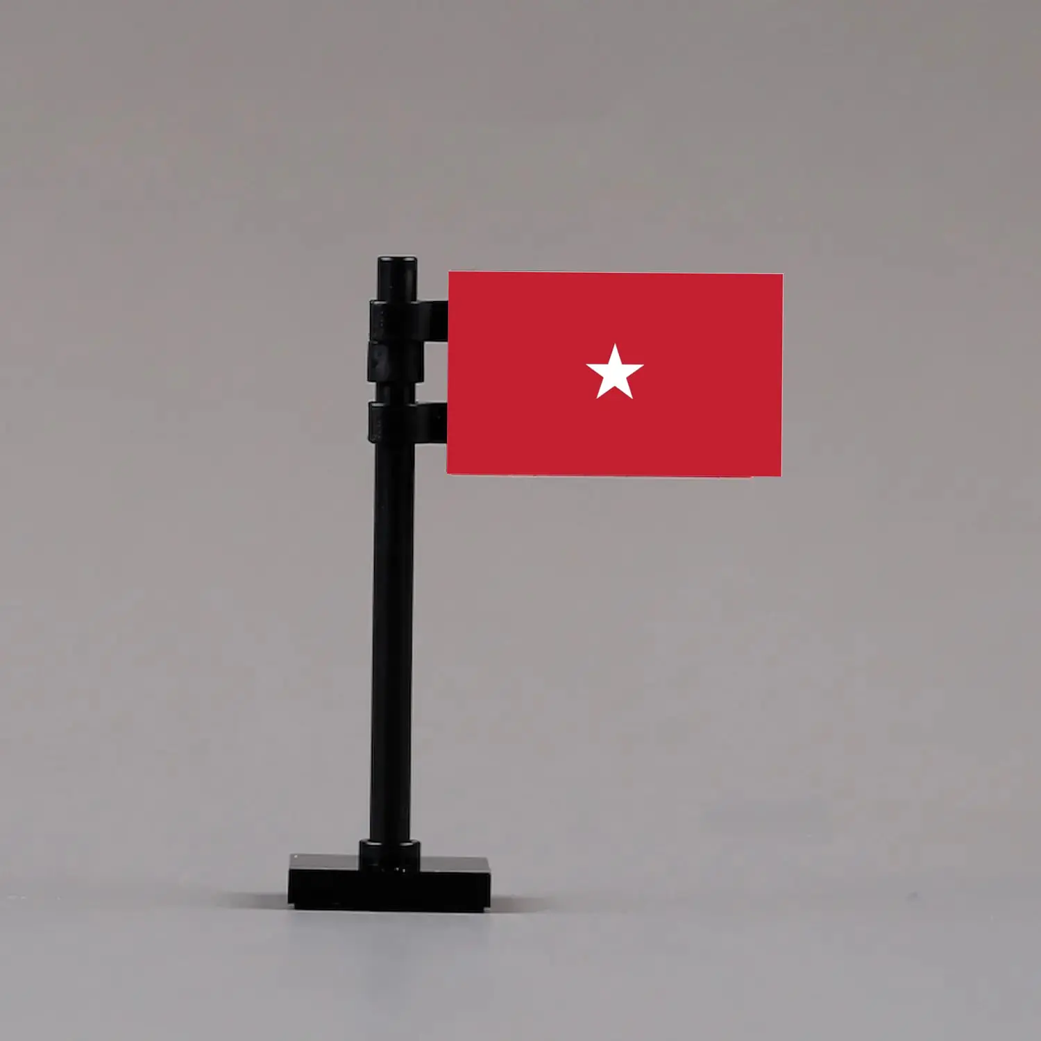 U.s. Army Marine Corps Brigadier General (one Star) Rank Flag Assembly Custom 3d Printed Miniature Accessory Parts Pieces For Brick Block Figures