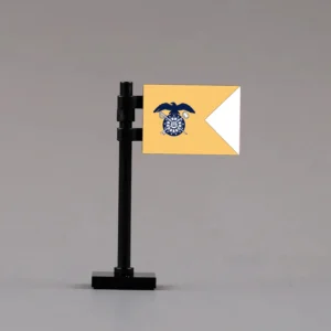 U.s. Army Quartermaster Corps Guidon Assembly Custom 3d Printed Miniature Accessory Parts Pieces For Brick Block Figures