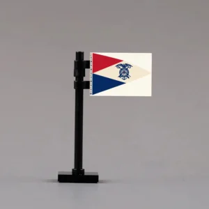 U.s. Army Quartermaster Corps Vessel Pennant (1923 Model) Assembly Custom 3d Printed Miniature Accessory Parts Pieces For Brick Block Figures