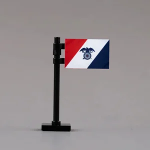 U.s. Army Transport Service (ats) Flag Assembly (classic Eagle Emblem) Custom 3d Printed Miniature Accessory Parts Pieces For Brick Block Figures