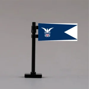 U.s. Naval Reserve Merchant Marine Flag Assembly Custom 3d Printed Miniature Accessory Parts Pieces For Brick Block Figures