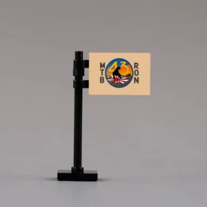 U.s. Navy Motor Torpedo Boat Squadron 43 (mtbron 43) Custom Flag Assembly Custom 3d Printed Miniature Accessory Parts Pieces For Brick Block Figures