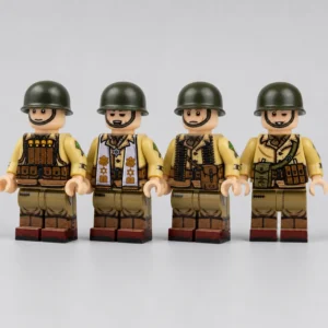 US Army 4th Infantry Division WWII - Custom Printed Brick Block Figure Us Army 4th Infantry Division Wwii Custom Printed Brick Block Figure