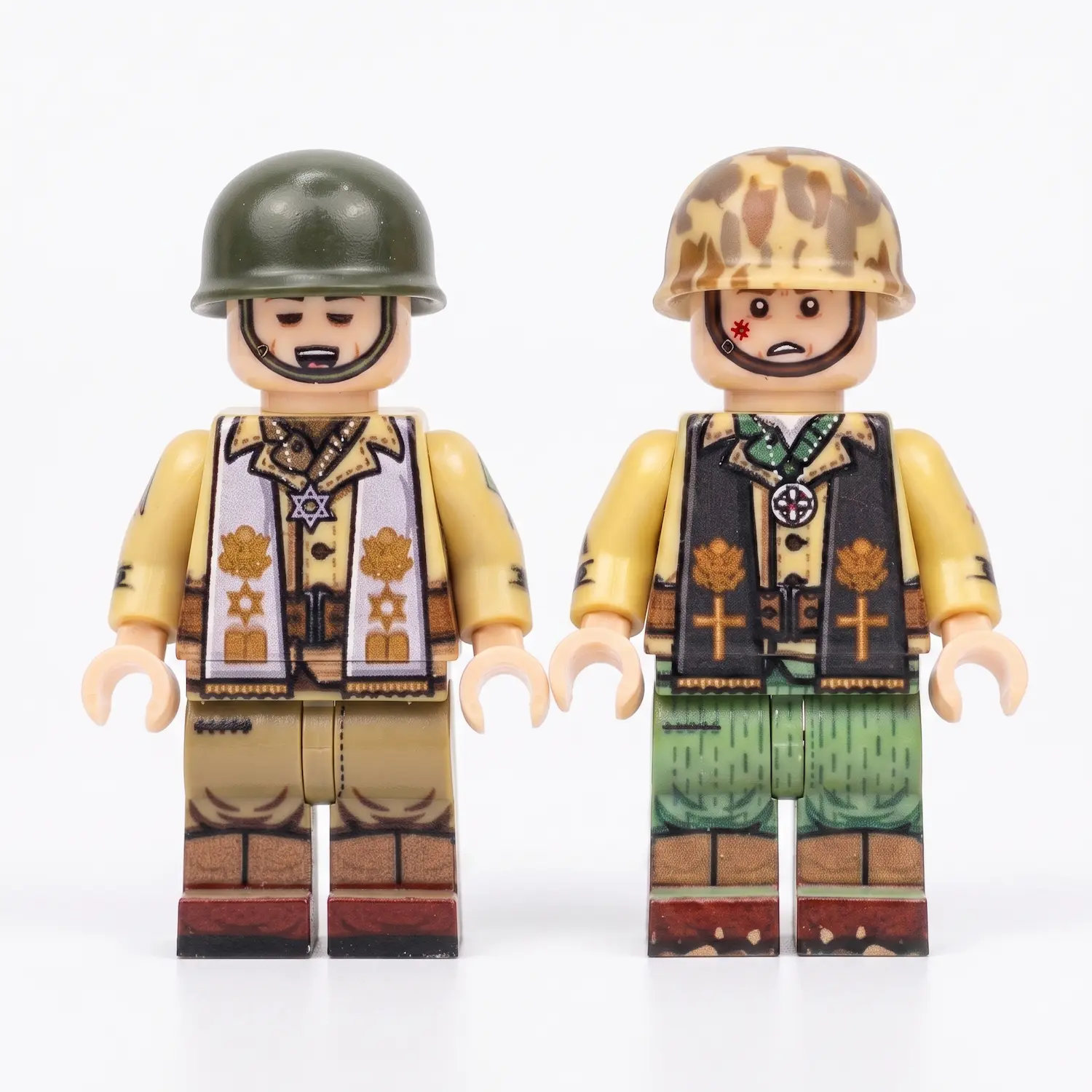 Us Military Chaplains Wwii Custom Printed Brick Block Figure