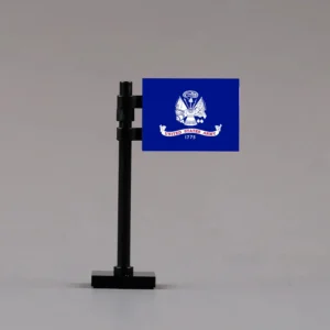 United States Army Flag Assembly - Custom 3D Printed Miniature Accessory Parts Pieces for Brick Block Figures United States Army Flag Assembly Custom 3d Printed Miniature Accessory Parts Pieces For Brick Block Figures