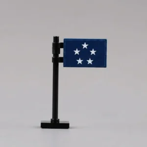 United States Fleet Admiral (Five-Star) Rank Flag Assembly - Custom 3D Printed Miniature Accessory Parts Pieces for Brick Block Figures United States Fleet Admiral (five Star) Rank Flag Assembly Custom 3d Printed Miniature Accessory Parts Pieces For Brick Block Figures