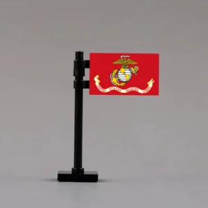 United States Marine Corps (USMC) Flag Assembly - Custom 3D Printed Miniature Accessory Parts Pieces for Brick Block Figures United States Marine Corps (usmc) Flag Assembly Custom 3d Printed Miniature Accessory Parts Pieces For Brick Block Figures
