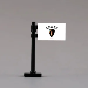 WWII S.H.A.E.F. (Supreme Headquarters Allied Expeditionary Force) Commemorative Flag Assembly - Custom 3D Printed Miniature Accessory Parts Pieces for Brick Block Figures Wwii S.h.a.e.f. (supreme Headquarters Allied Expeditionary Force) Commemorative Flag Assembly Custom 3d Printed Miniature Accessory Parts Pieces For Brick Block Figures